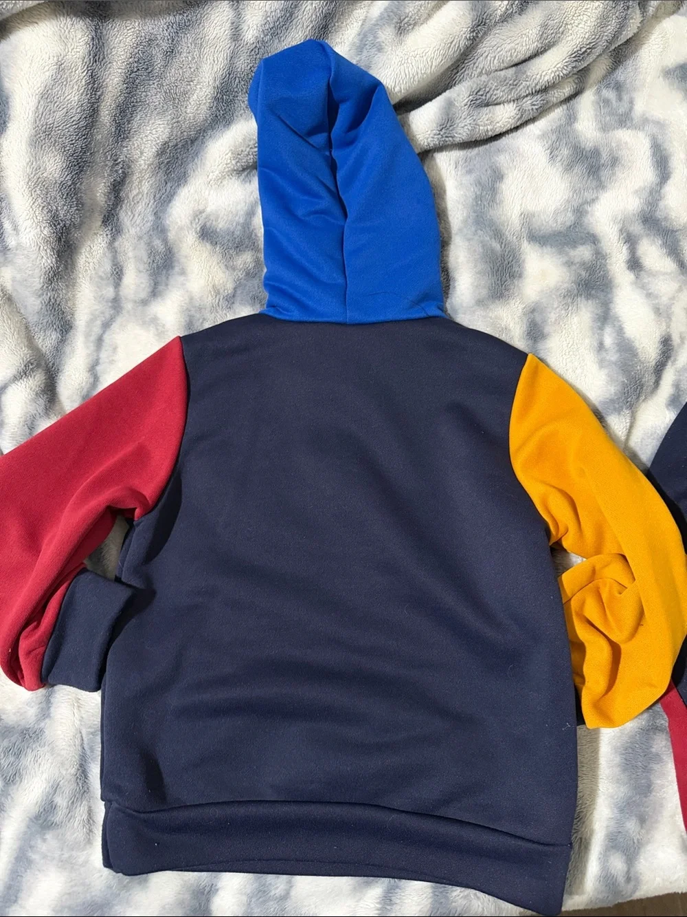 Classic Kids Colorblock Hoodie & Joggers Set in Navy, Blue, Red, Yellow